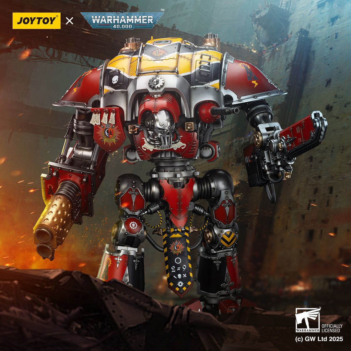 JOYTOY  Warhammer 40,000  Scale：1/18  Imperial Knights House Raven Knight Errant