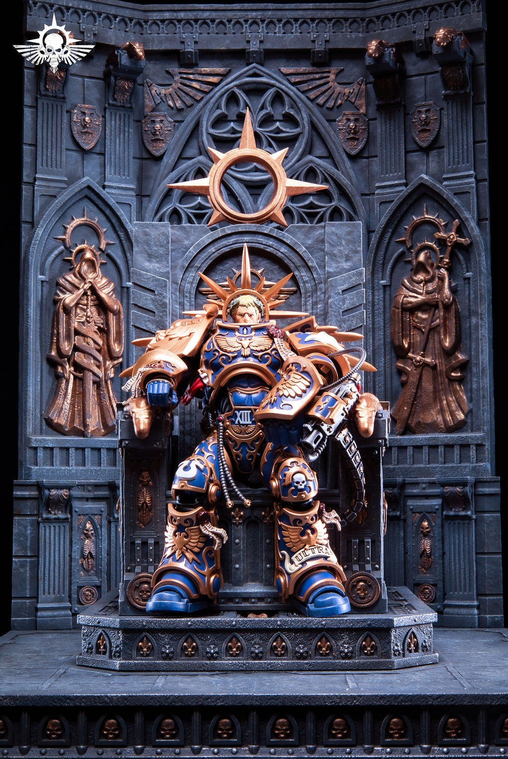 Universal JOYTOY Warhammer Chapter Primarch Throne Action Figure Model Display Collectible