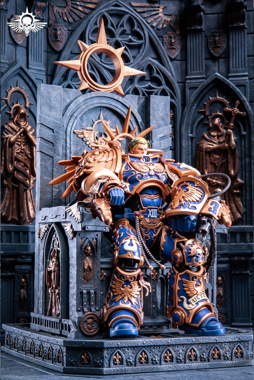 Universal JOYTOY Warhammer Chapter Primarch Throne Action Figure Model Display Collectible