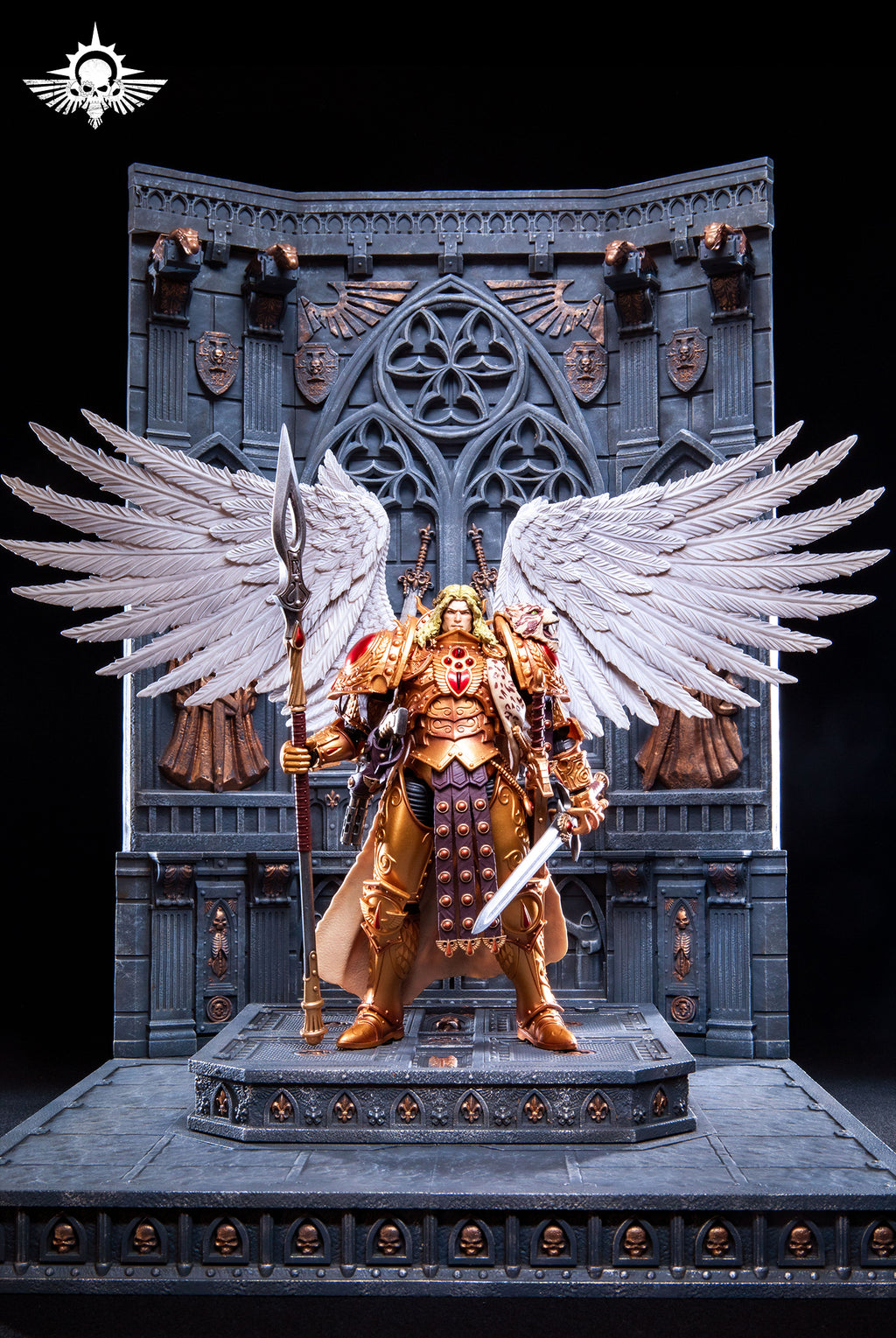 Universal JOYTOY Warhammer Chapter Primarch Throne Action Figure Model Display Collectible