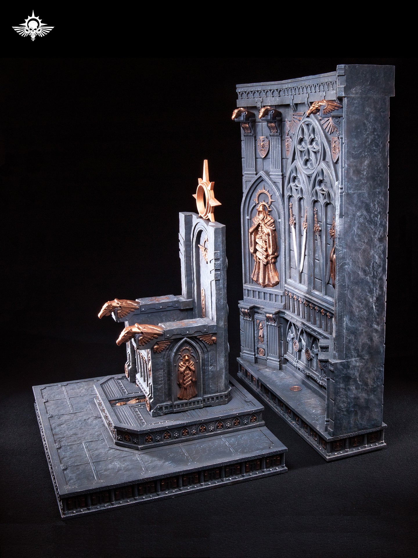 Universal JOYTOY Warhammer Chapter Primarch Throne Action Figure Model Display Collectible