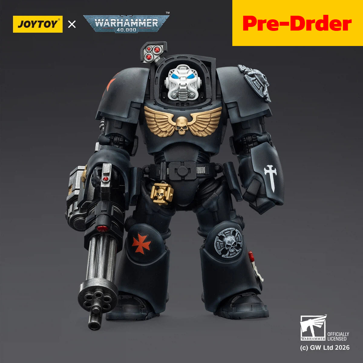 Black Templars Terminator 3 with Power Fist and Assault Cannon