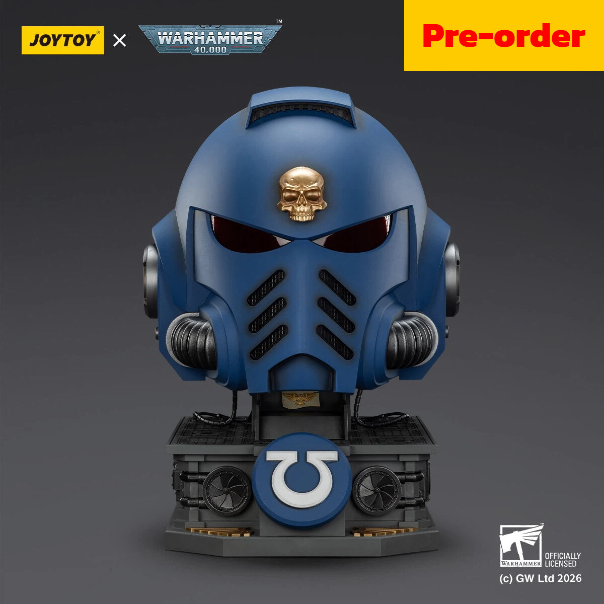 Pre-order Ultramarines Captain MkX Helmet & Display Stand