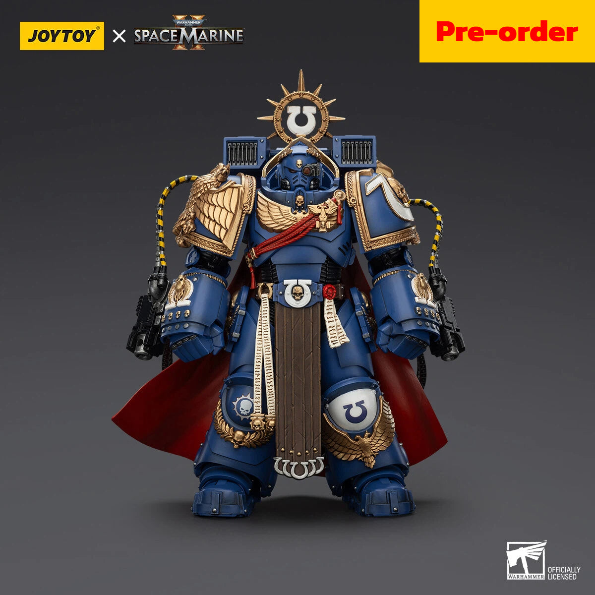 Pre-order JOYTOY Ultramarines Marneus Calgar, Chapter Master with MKX Gravis Armour and Gauntlets of Ultramar