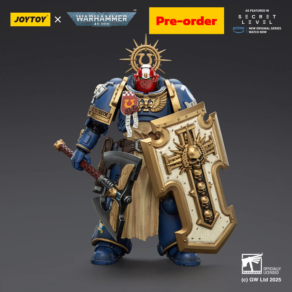 Pre-order Ultramarines Metaurus with Power Axe, Stormshield and Plasma Pistol