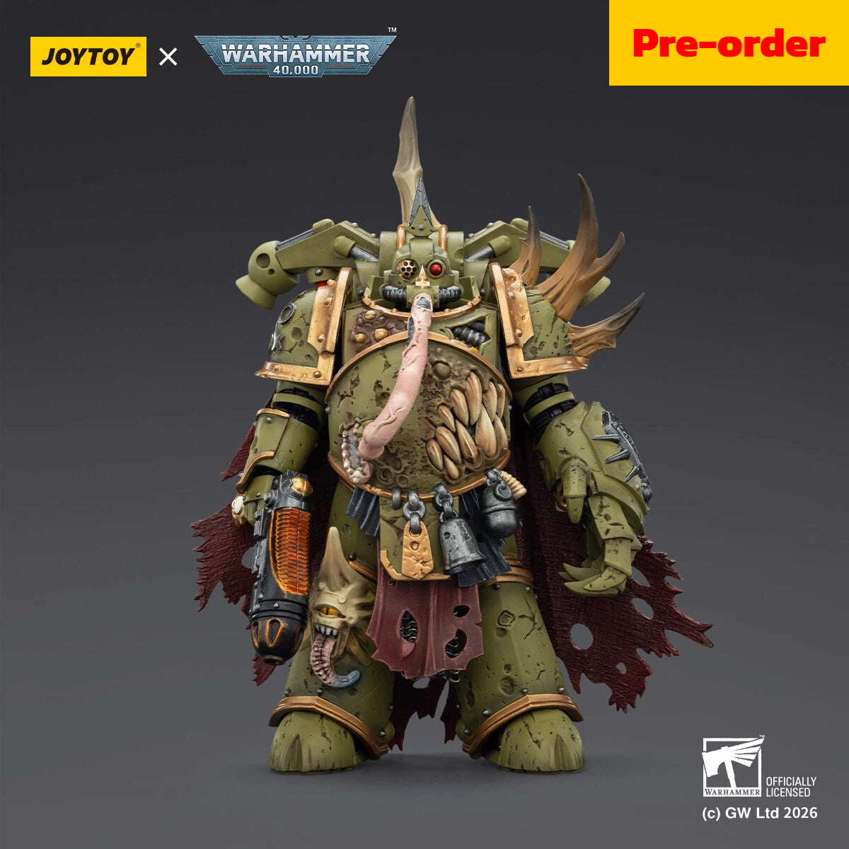 Pre-order Death Guard Plague Marine Champion with Plasma Pistol and Power Fist