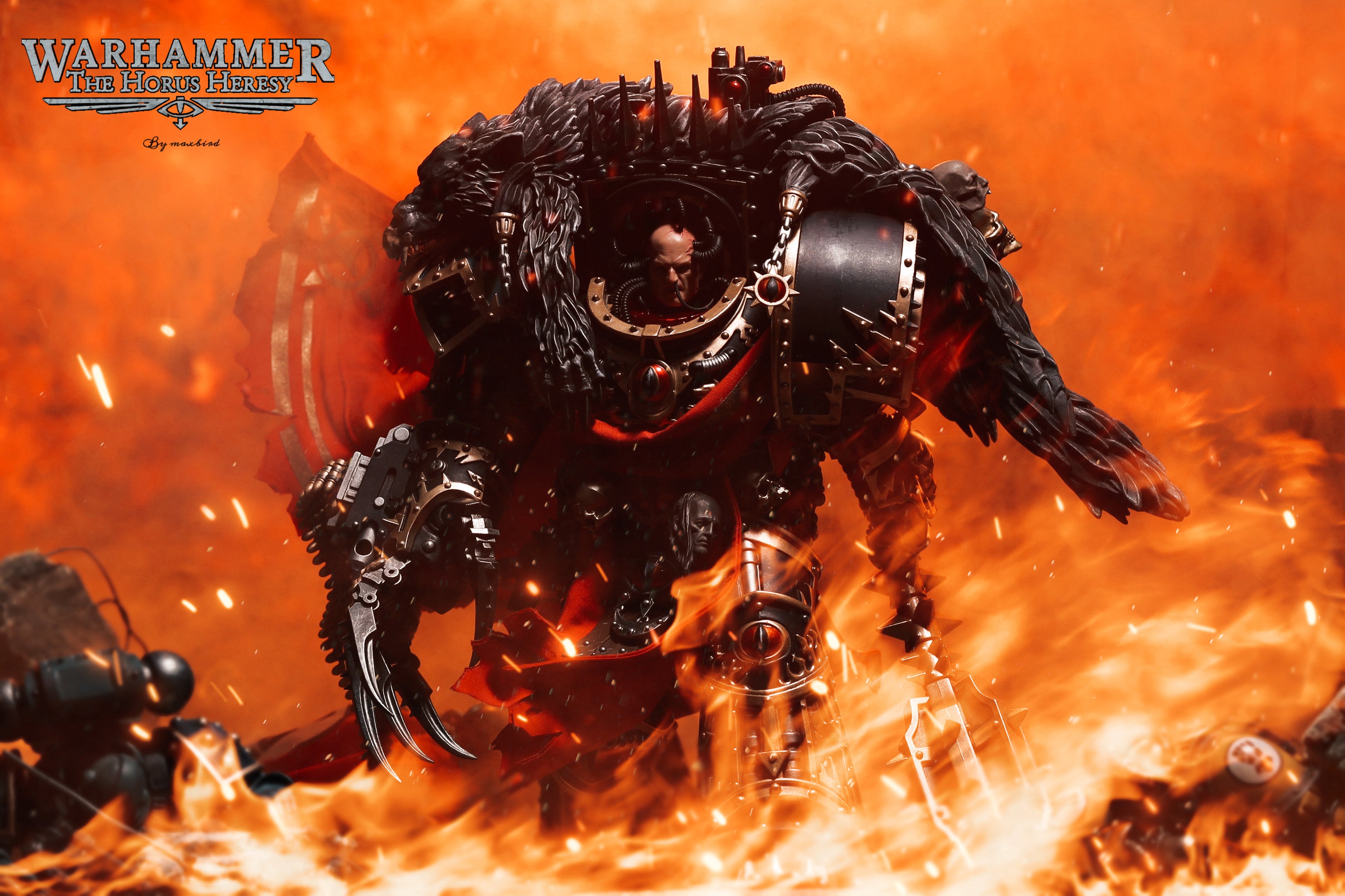 JOYTOY Warhammer 40K Warmaster Horus Action Figure Cloak Clothing Accessory