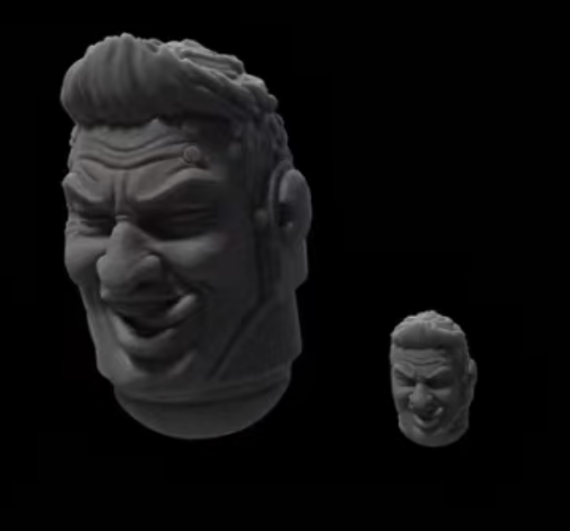 JOYTOY Warhammer Scale Head Sculpt Abstract Design Action Figure Model Collectible