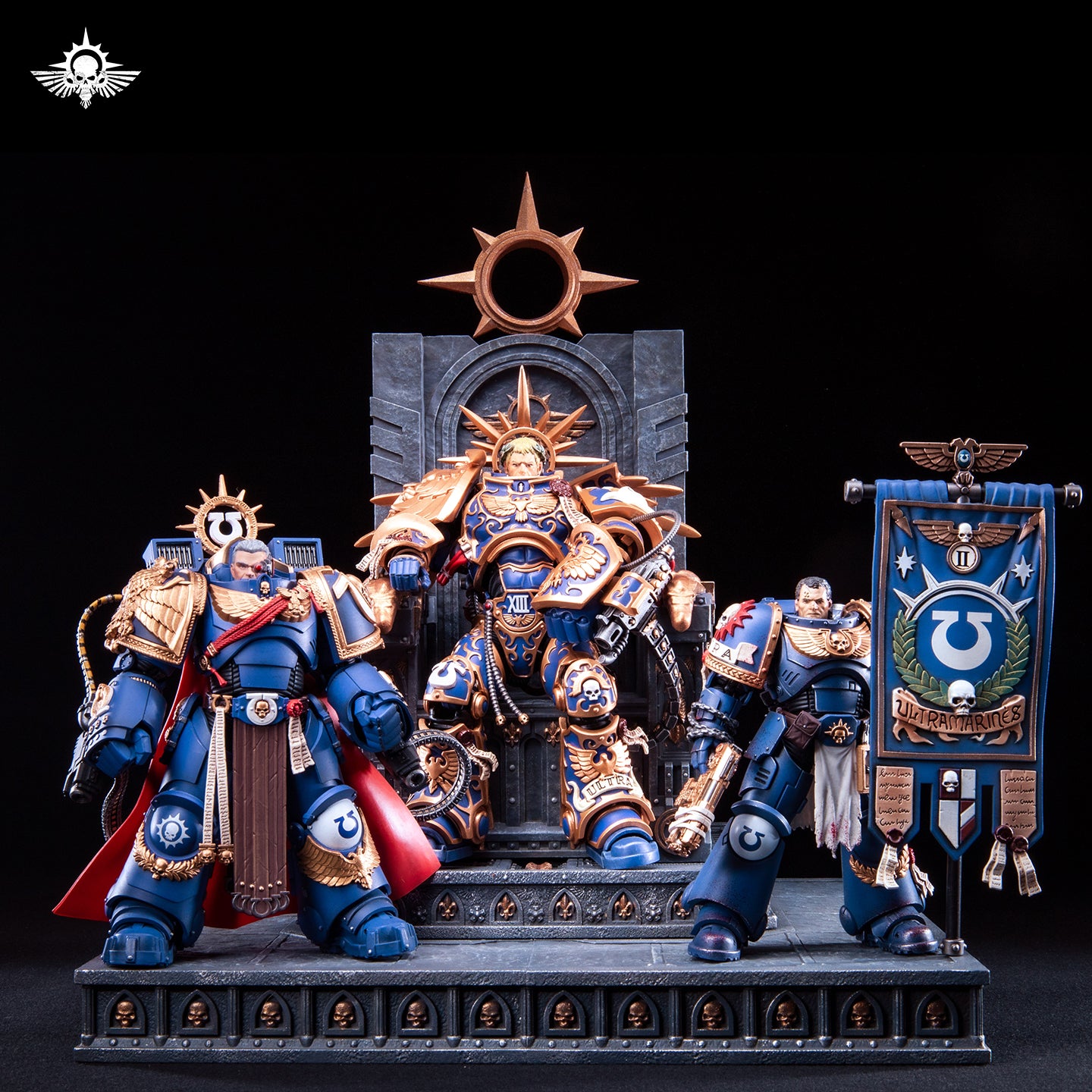 Universal JOYTOY Warhammer Chapter Primarch Throne Action Figure Model Display Collectible