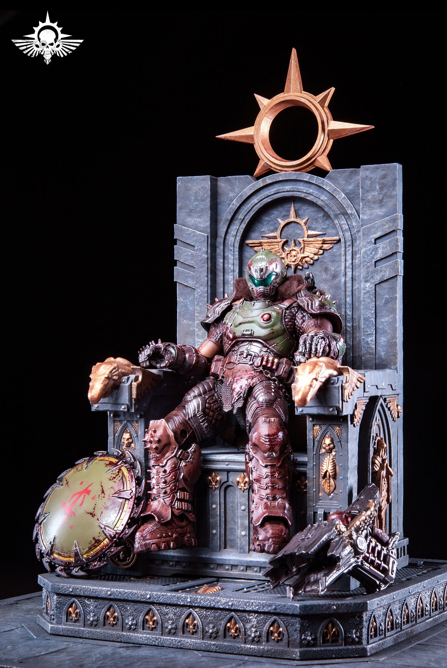 Universal JOYTOY Warhammer Chapter Primarch Throne Action Figure Model Display Collectible