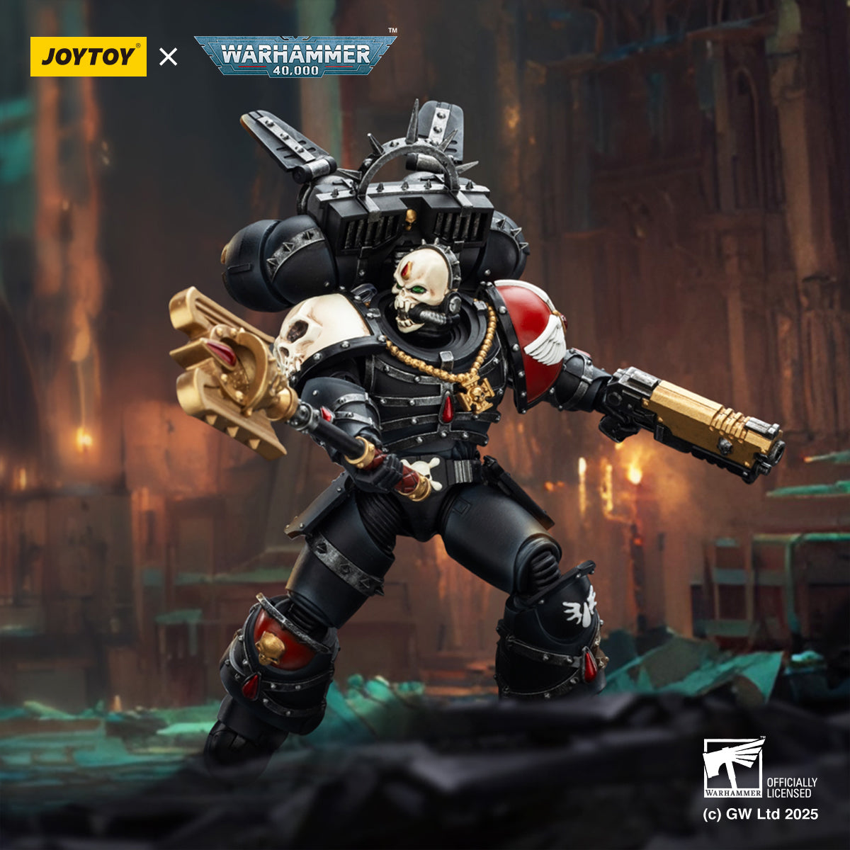 Pre-order JOYTOY Blood Angels Lemartes With Jump Pack,Blood Crozius and Absolver Bolt Pistol