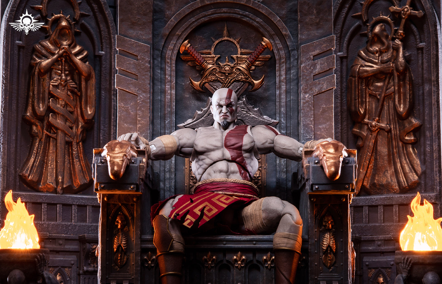 Universal JOYTOY Warhammer Chapter Primarch Throne Action Figure Model Display Collectible