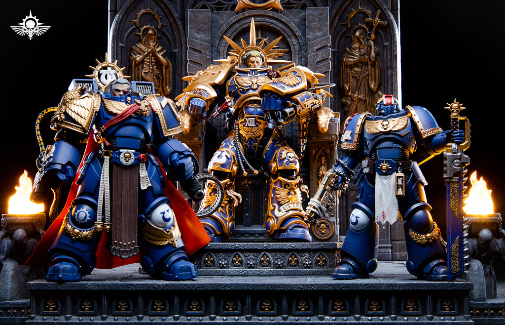 Universal JOYTOY Warhammer Chapter Primarch Throne Action Figure Model Display Collectible
