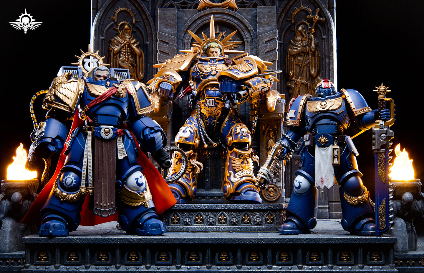 Universal JOYTOY Warhammer Chapter Primarch Throne Action Figure Model Display Collectible