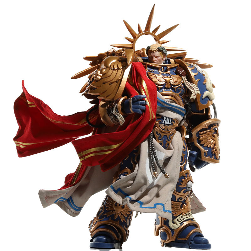 JOYTOY Warhammer 40K Ultramarines Primarch Roboute Guilliman Action Figure Cloak Accessory Collectible