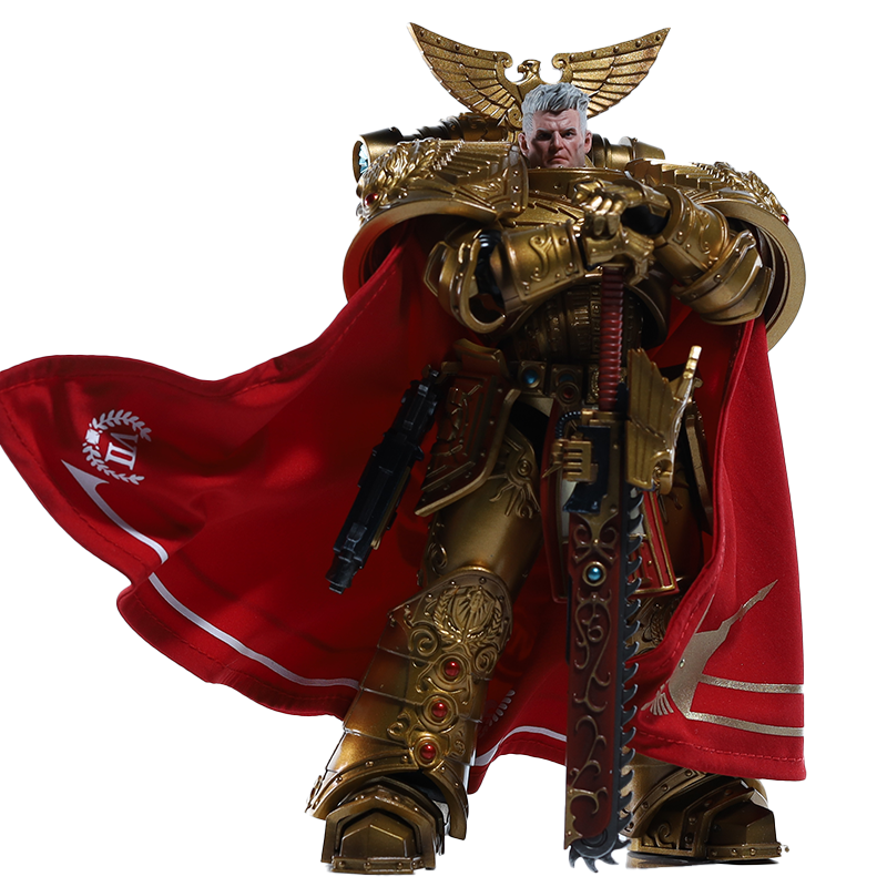 JOYTOY Warhammer 30K Imperial Fists Rogal Dorn VII Legion Primarch Action Figure Model Cloak Accessory Collectible