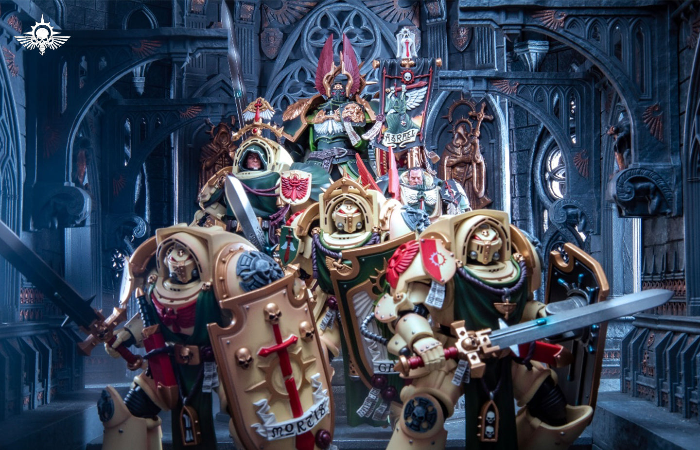 Universal JOYTOY Warhammer Chapter Primarch Throne Action Figure Model Display Collectible