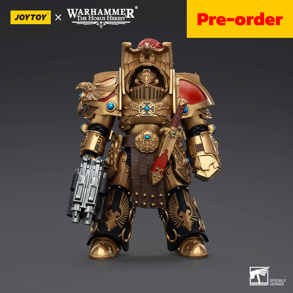 JOYTOY  Warhammer The Horus Heresy   Scale：1/18   Legio Custodes Aquilon Terminator Squad Aquilon with Lastrum Storm Bolter