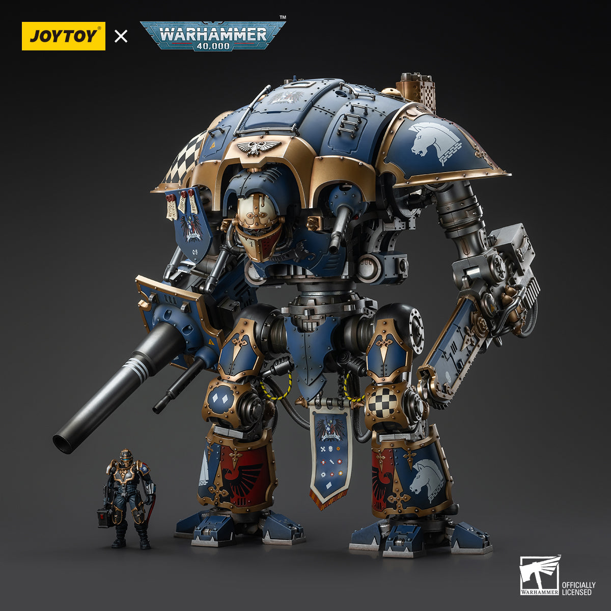 Pre-order JOYTOY  Warhammer 40,000  Scale：1/18 Imperial Knights House Terryn Knight Paladin