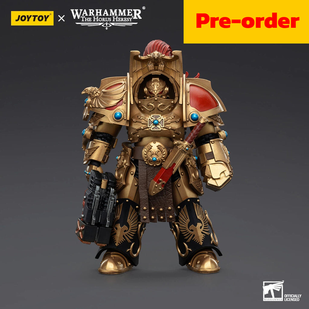 joytoy  Warhammer The Horus Heresy  Scale：1/18  Legio Custodes Aquilon Terminator Squad Aquilon with twin-linked Adrathic Destructor