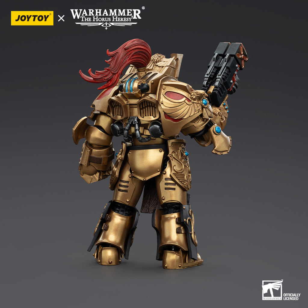 joytoy  Warhammer The Horus Heresy  Scale：1/18  Legio Custodes Aquilon Terminator Squad Aquilon with twin-linked Adrathic Destructor