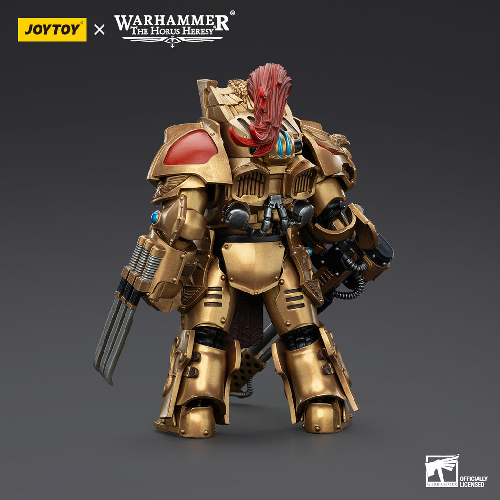 JOYTOY  Warhammer The Horus Heresy  Scale：1/18   Legio Custodes Aquilon Terminator Squad Aquilon with Infernus Firepike