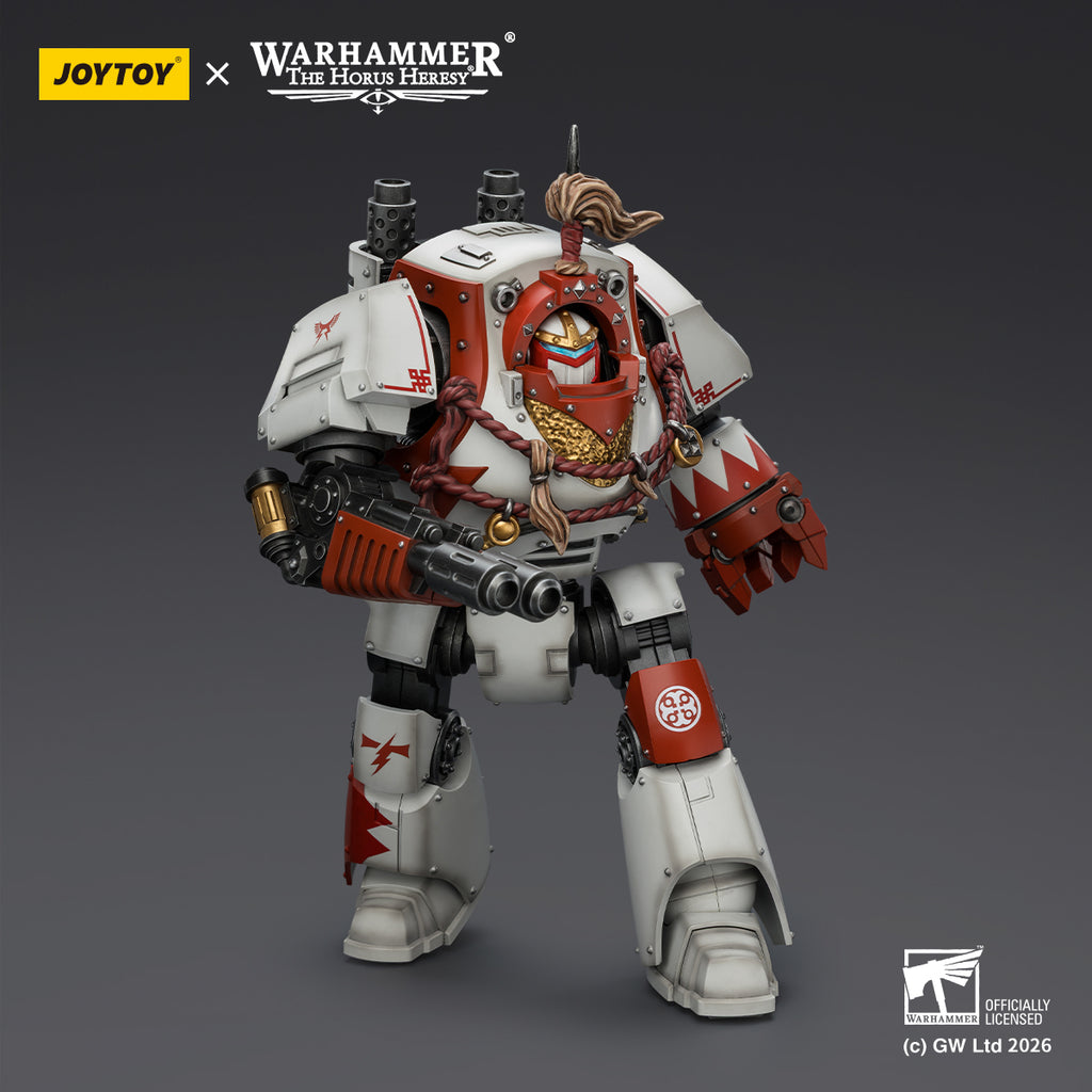 Pre-order JOYTOY White Scars Contemptor Dreadnought with Melta Cannon and Gravis power fist