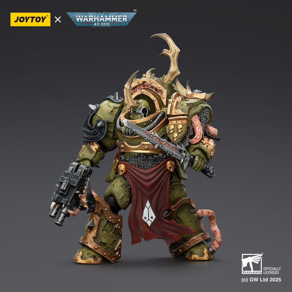 JOYTOY  Warhammer 40,000   Scale：1/18   Death Guard Blightlord Terminator 3 with Combi-bolter and Bubotic Blade