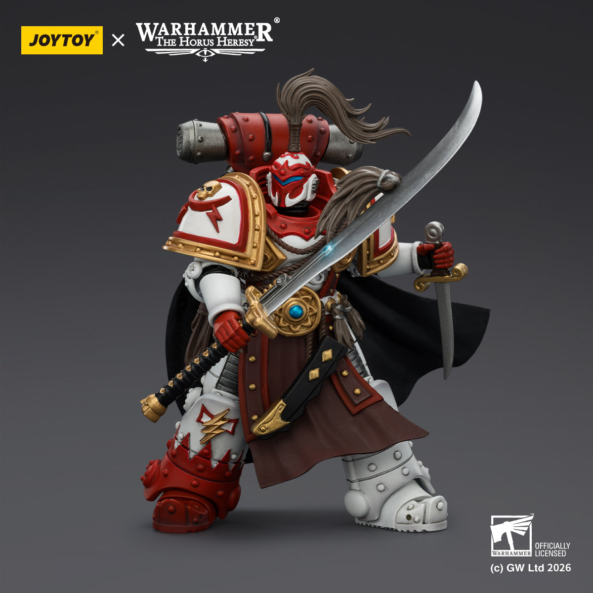 Pre-order JOYTOY White Scars Hibou Khan, Seeker of Atonement, with powersword’‘The Breath of theStorm