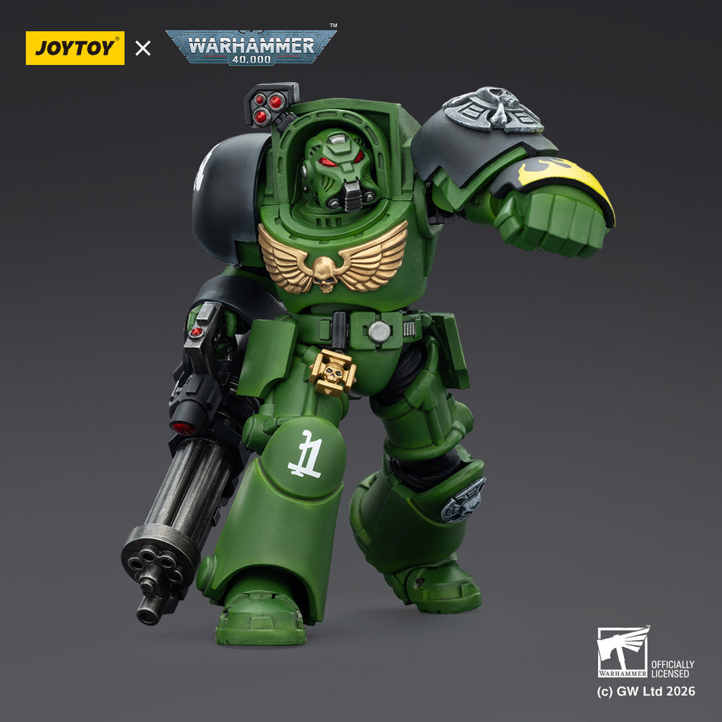 Salamanders Terminator 3 with Power Fist and Assault Cannon