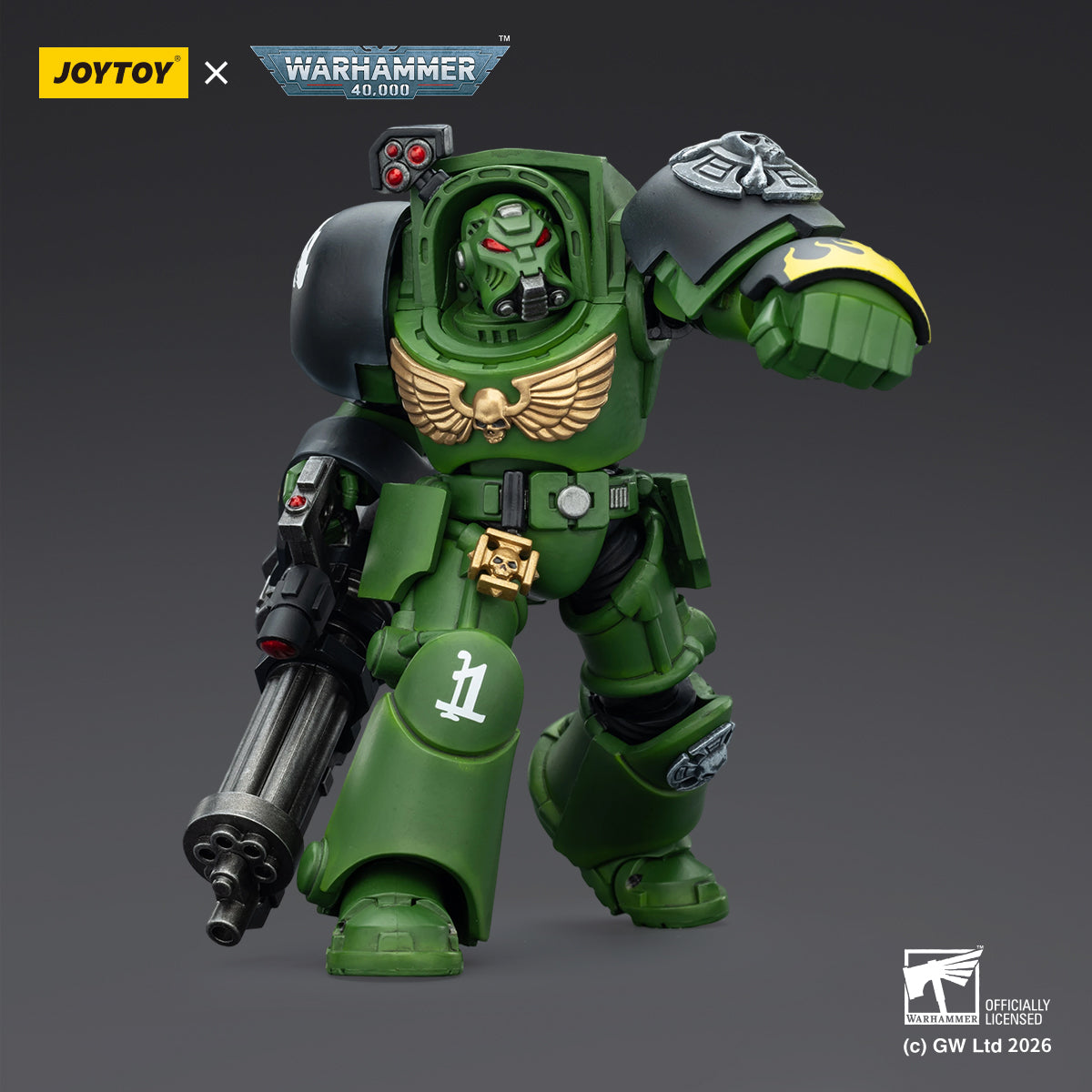 Salamanders Terminator 3 with Power Fist and Assault Cannon