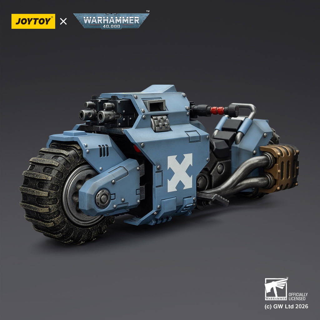 Pre-order Space Wolves Raider-pattern Combat Bike with twin-linked bolt rifles