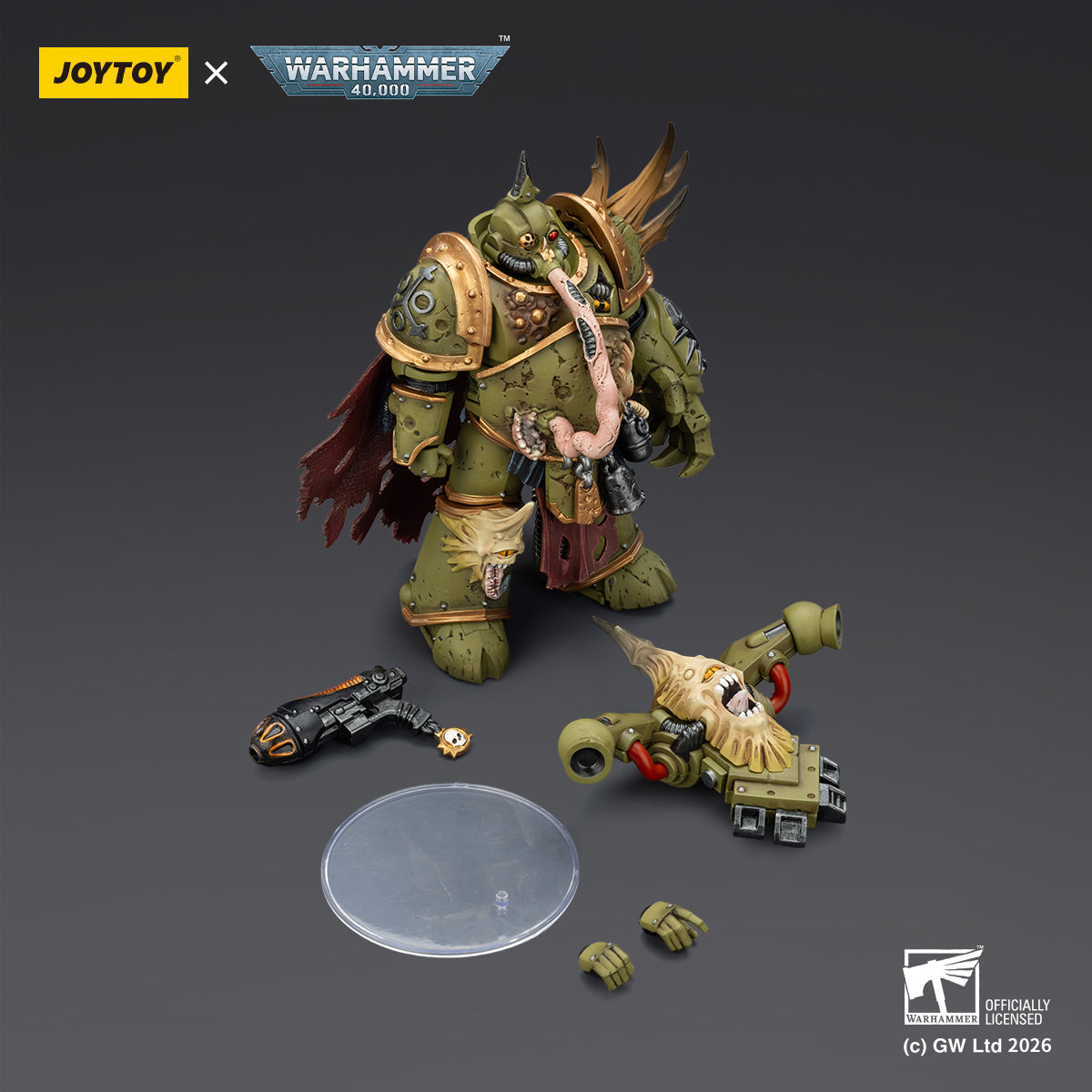 Pre-order Death Guard Plague Marine Champion with Plasma Pistol and Power Fist