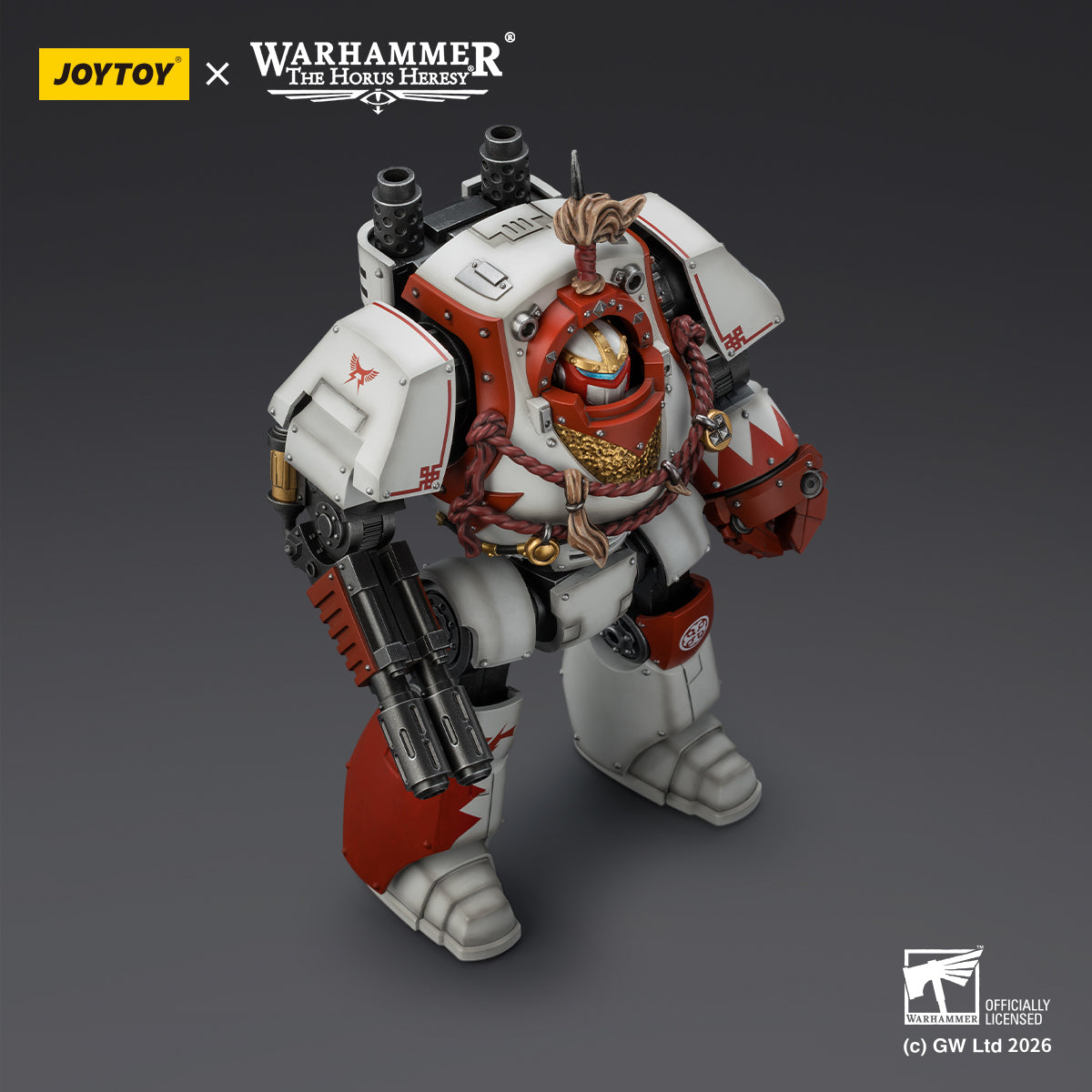Pre-order JOYTOY White Scars Contemptor Dreadnought with Melta Cannon and Gravis power fist