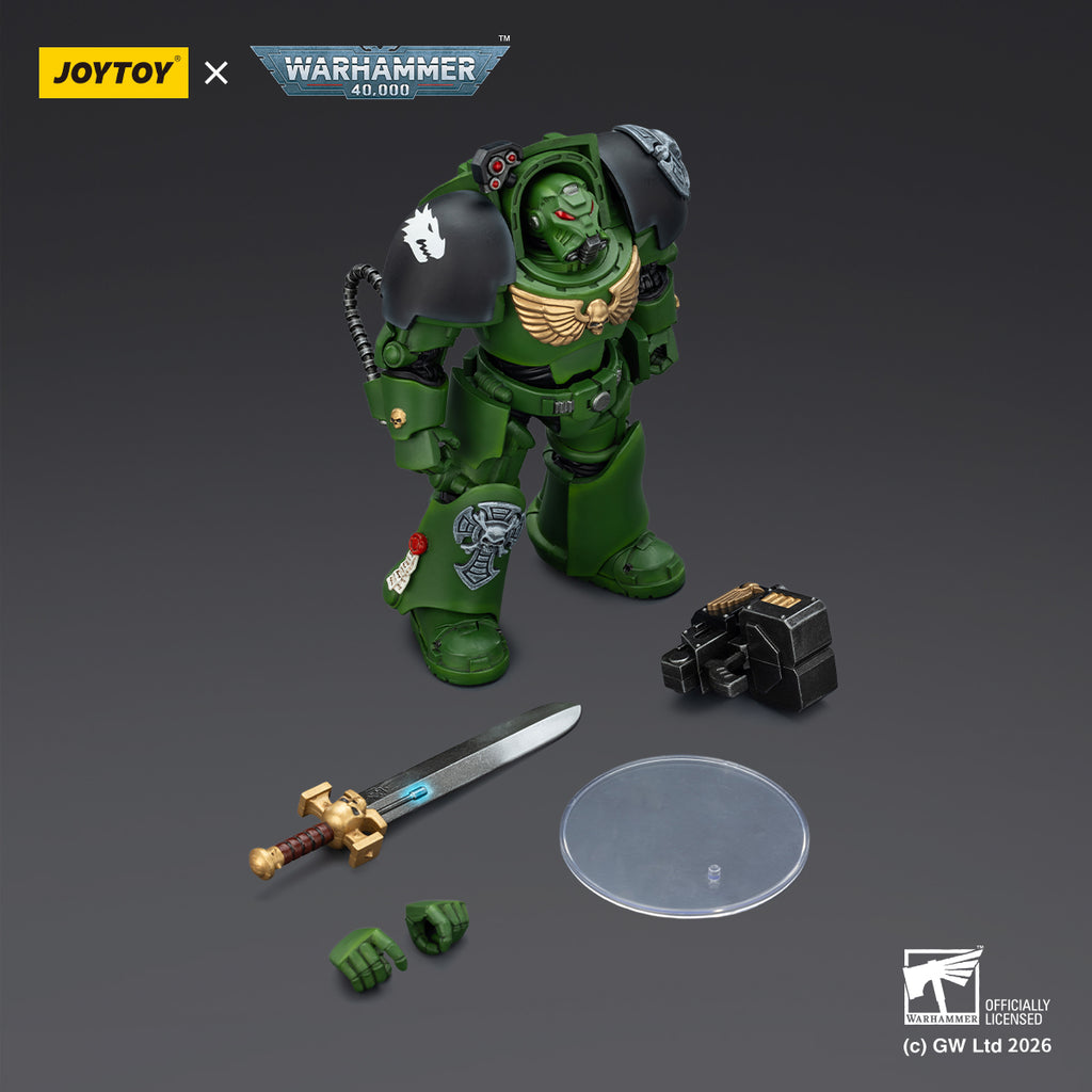 Salamanders Terminator 1 with Power Sword and Storm Bolter