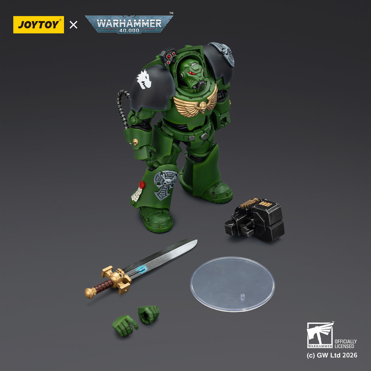 Salamanders Terminator 1 with Power Sword and Storm Bolter