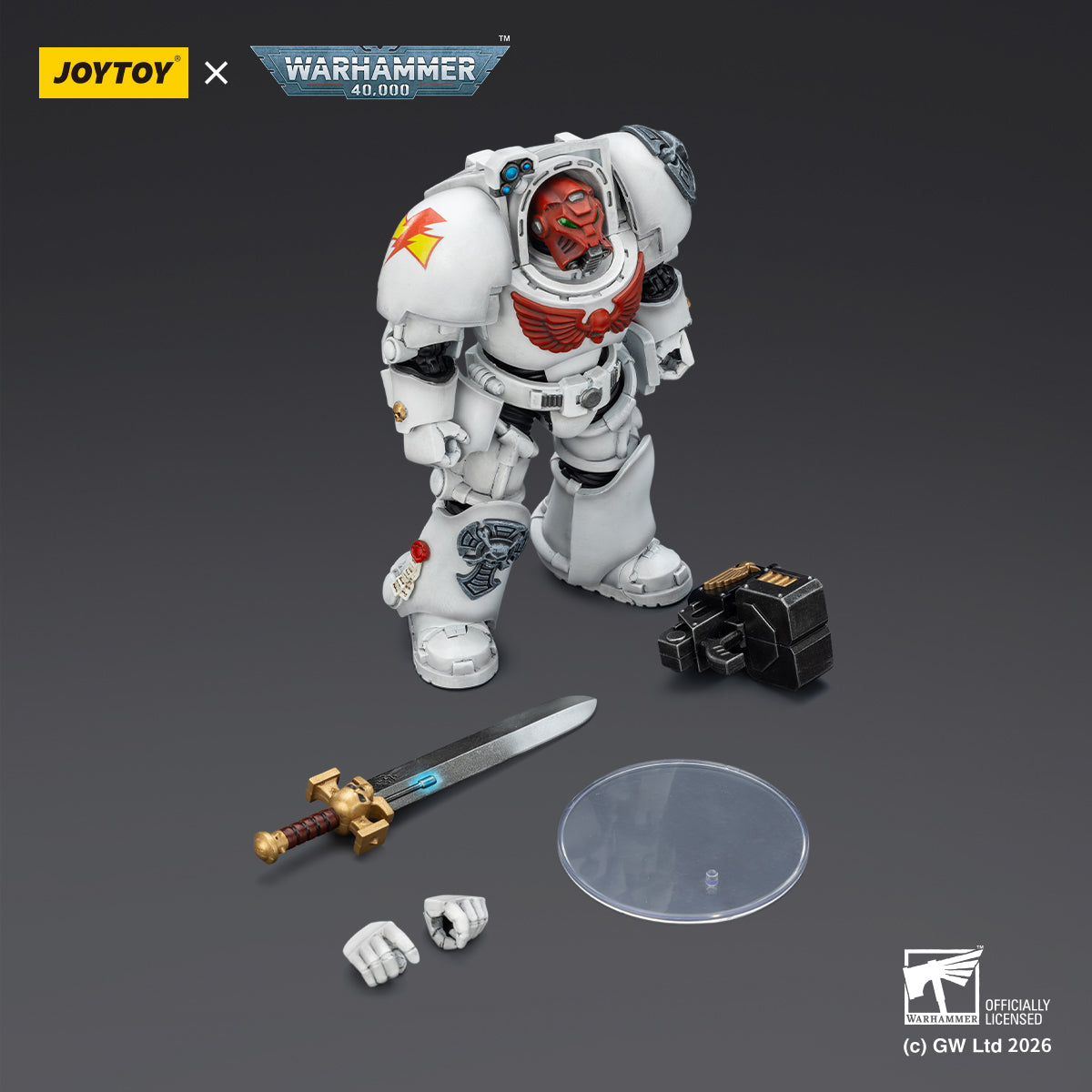 White Scars Terminator 1 with Power Sword and Storm Bolter