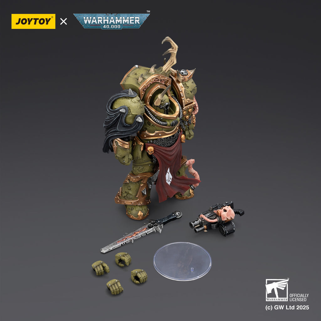 JOYTOY  Warhammer 40,000   Scale：1/18   Death Guard Blightlord Terminator 3 with Combi-bolter and Bubotic Blade