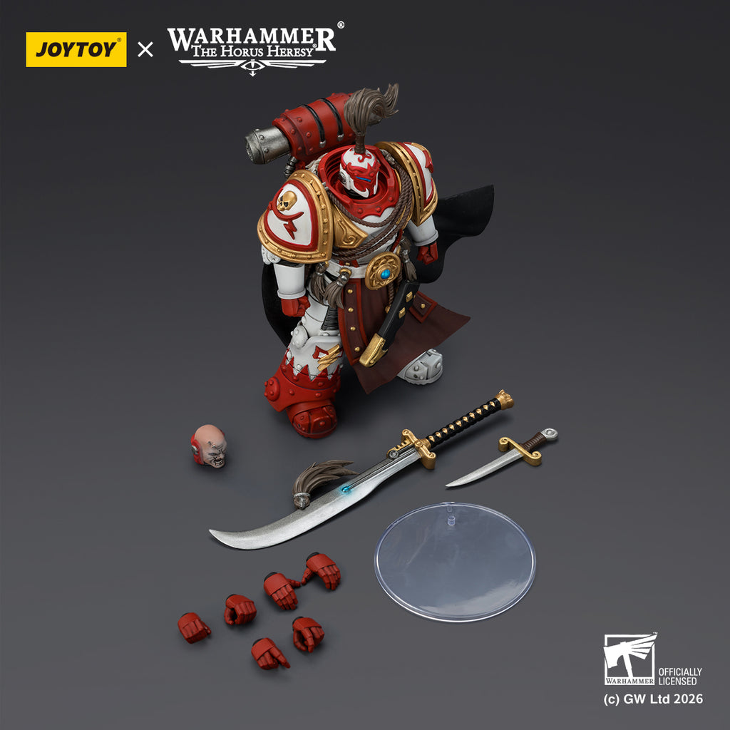 Pre-order JOYTOY White Scars Hibou Khan, Seeker of Atonement, with powersword’‘The Breath of theStorm