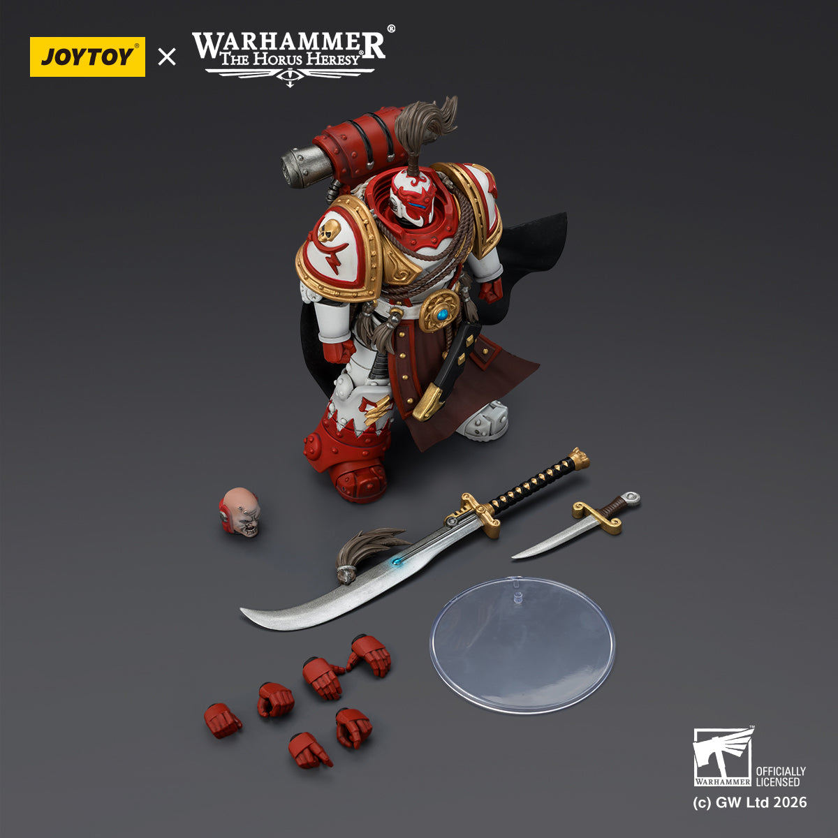 Pre-order JOYTOY White Scars Hibou Khan, Seeker of Atonement, with powersword’‘The Breath of theStorm