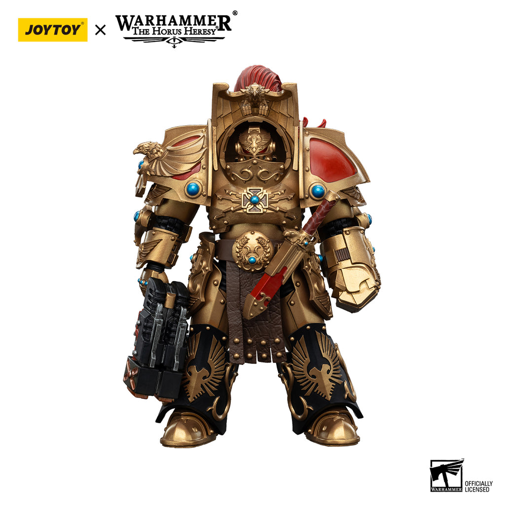 joytoy  Warhammer The Horus Heresy  Scale：1/18  Legio Custodes Aquilon Terminator Squad Aquilon with twin-linked Adrathic Destructor