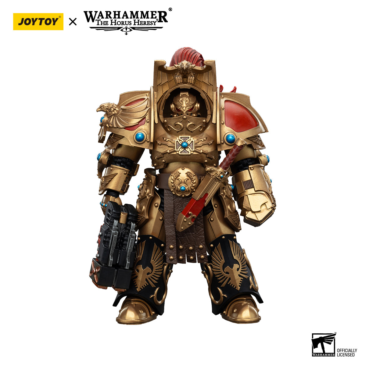 joytoy  Warhammer The Horus Heresy  Scale：1/18  Legio Custodes Aquilon Terminator Squad Aquilon with twin-linked Adrathic Destructor