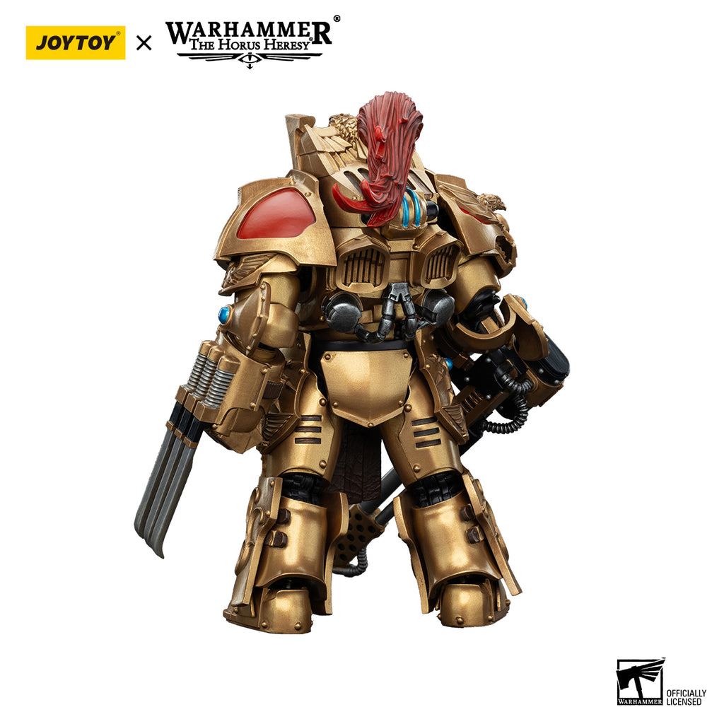 JOYTOY  Warhammer The Horus Heresy  Scale：1/18   Legio Custodes Aquilon Terminator Squad Aquilon with Infernus Firepike