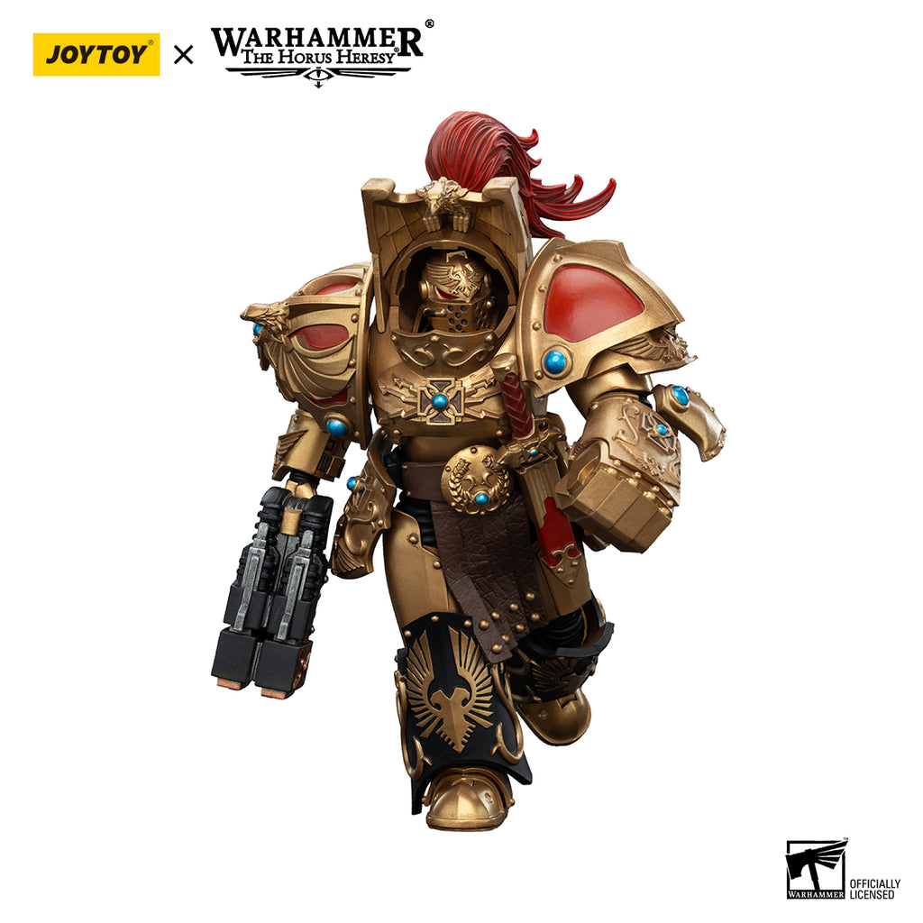 joytoy  Warhammer The Horus Heresy  Scale：1/18  Legio Custodes Aquilon Terminator Squad Aquilon with twin-linked Adrathic Destructor
