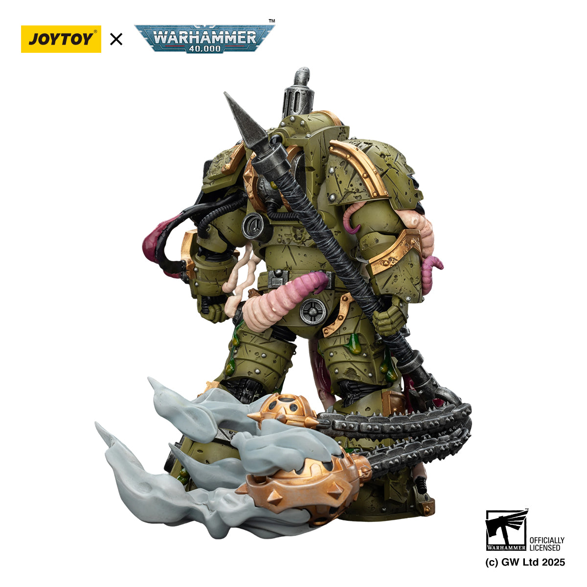 JOYTOY  Warhammer 40,000  Scale：1/18  Death Guard Blightlord Terminator 2 with Flail of Corruption