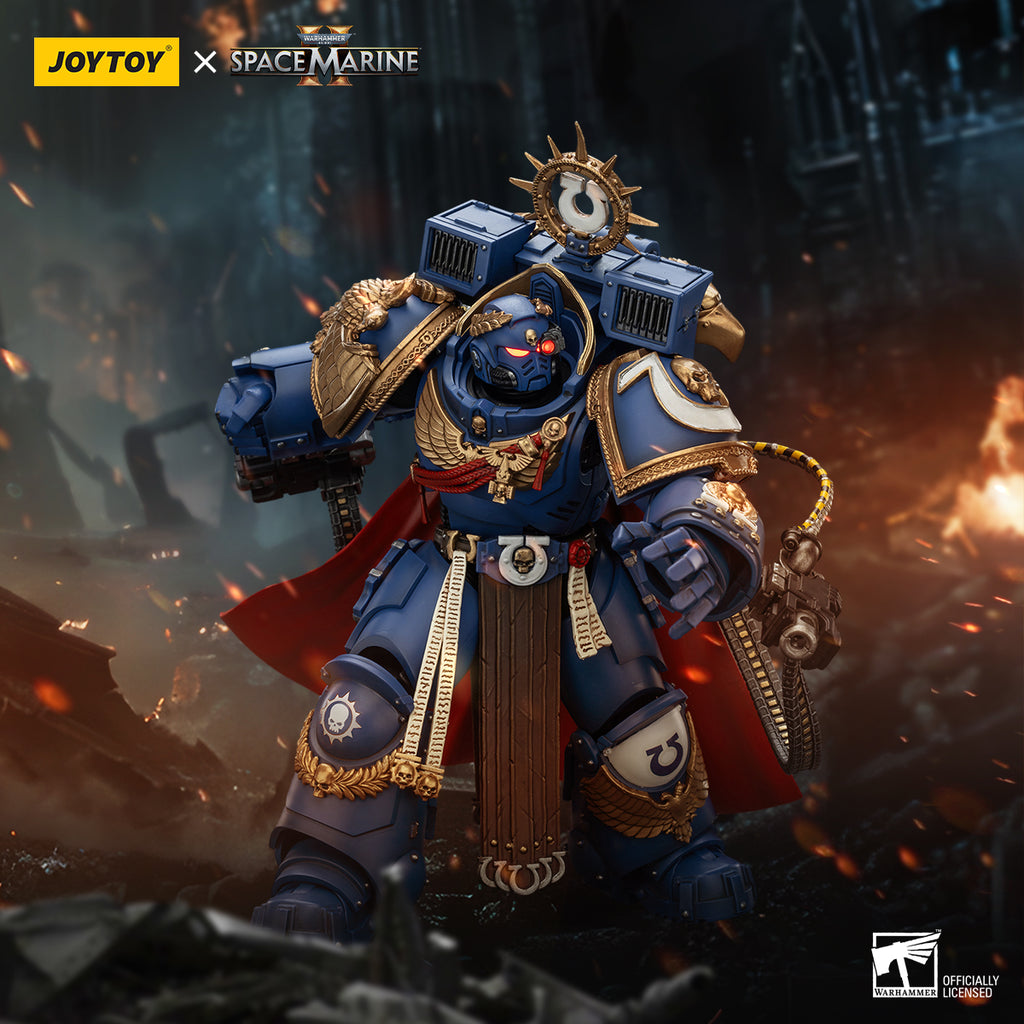Pre-order JOYTOY Ultramarines Marneus Calgar, Chapter Master with MKX Gravis Armour and Gauntlets of Ultramar