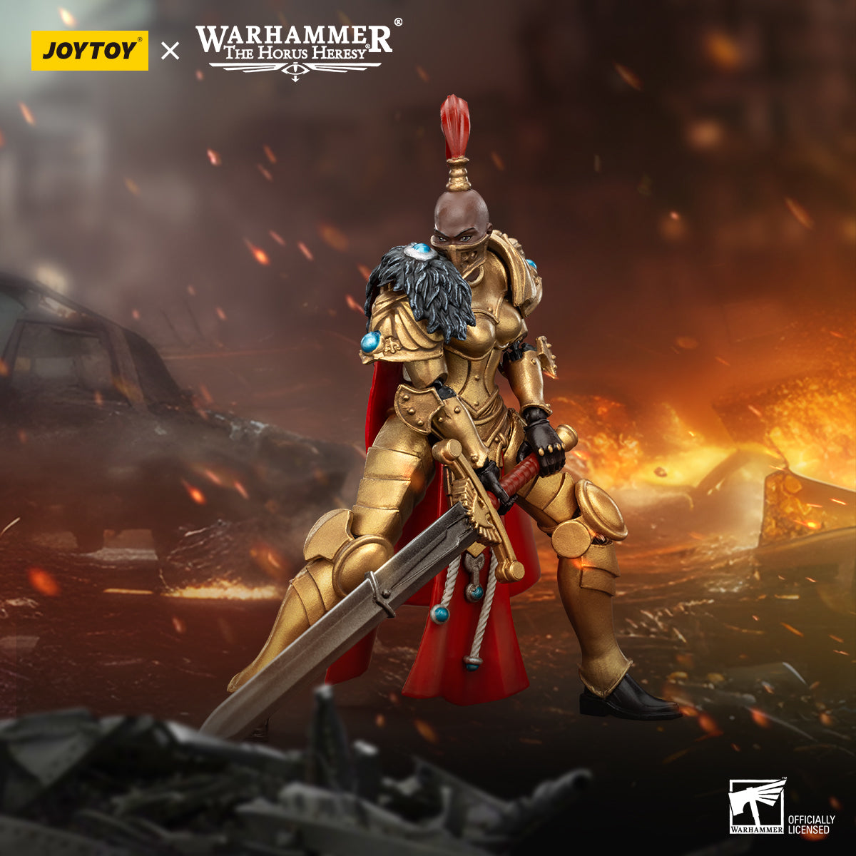 JOYTOY   Warhammer The Horus Heresy   Scale：1/18   Sisters of Silence White Falcons Vigilator Cadre Vigilator 2