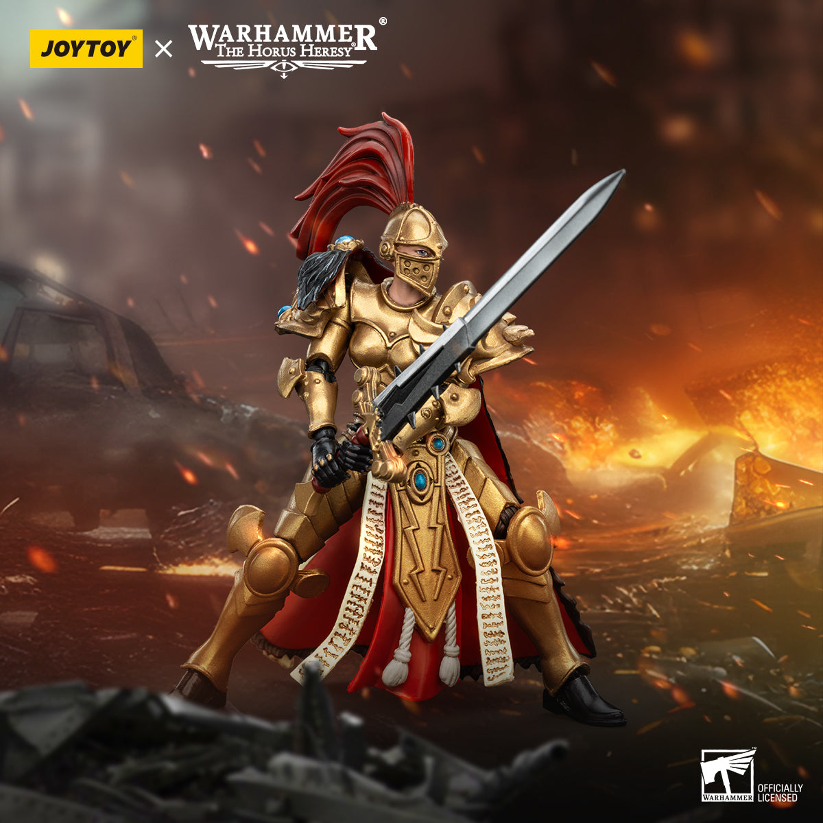 JOYTOY   Warhammer The Horus Heresy   Scale：1/18   Sisters of Silence White Falcons Vigilator Cadre Vigilator Mistress