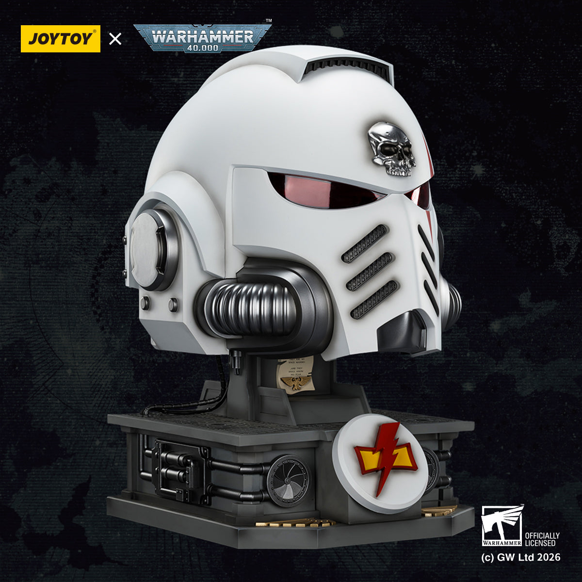 Pre-order JOYTOY  Warhammer 40,000  Scale：1/1    White Scars MkX Helmet