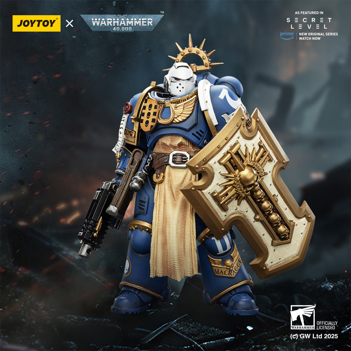 Pre-order Ultramarines Levantus with Power Sword, Stormshield and Bolt Pistol